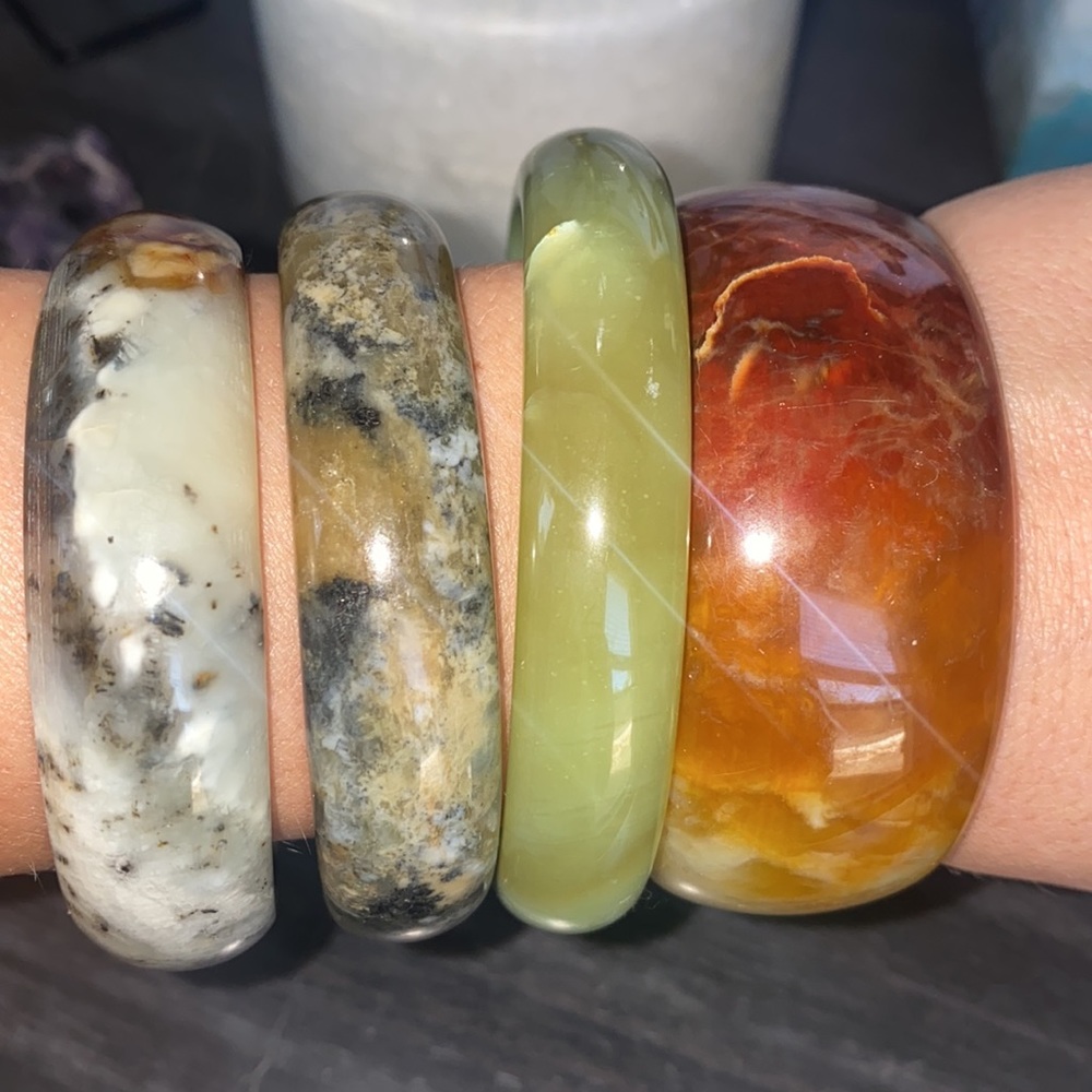 Genuine Jadeite Bangle Bracelets - image 7